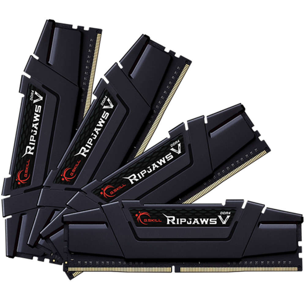 ОЗУ G.Skill RipjawsV 32GB F4-3200C16Q-32GVKB DIMM, DDR4, 32 Гб (4 х 8 Гб), 3200 МГц