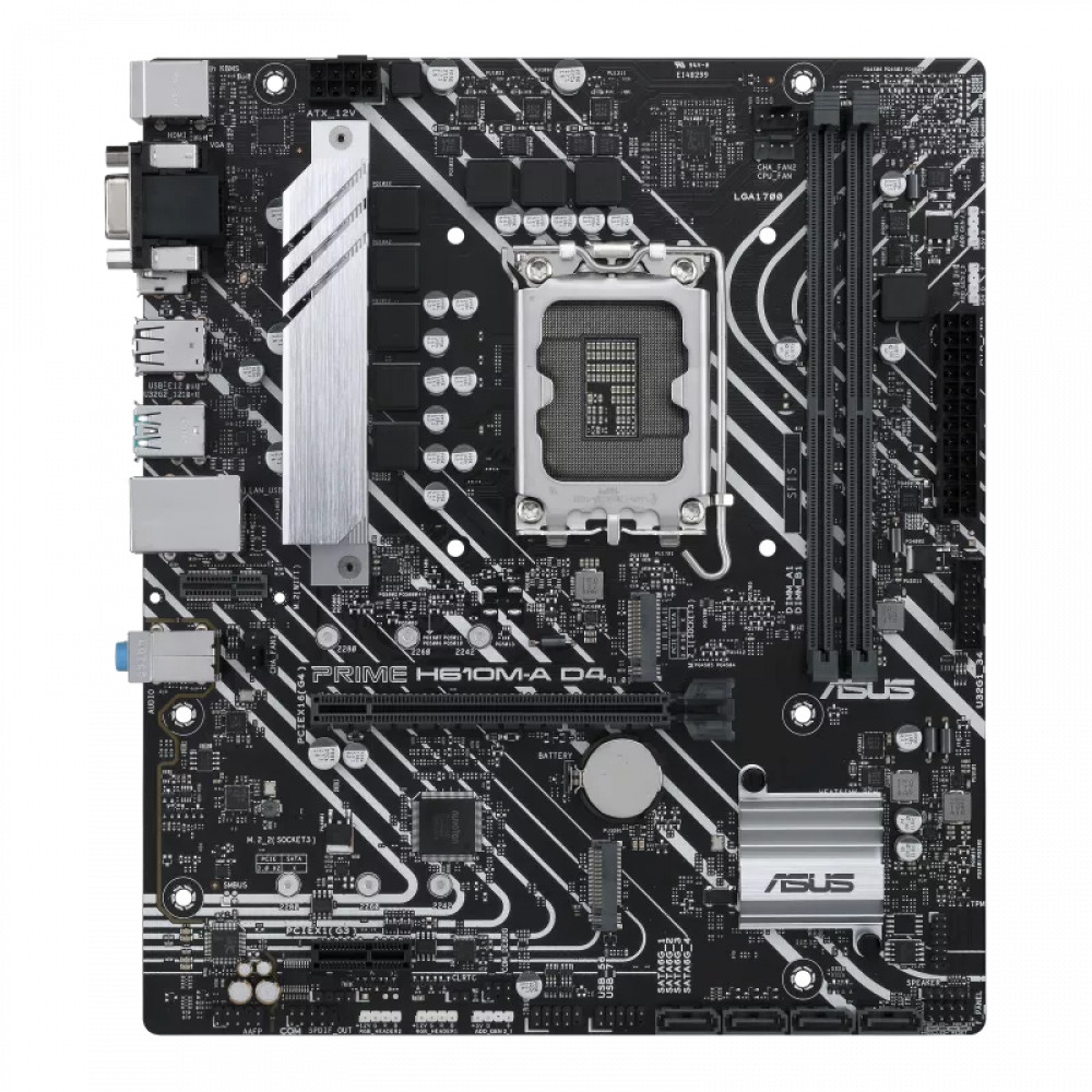 Материнская плата Asus PRIME H610M-A D4-CSM 90MB19P0-M0EAYC Micro-ATX, LGA 1700 - миниатюра 6