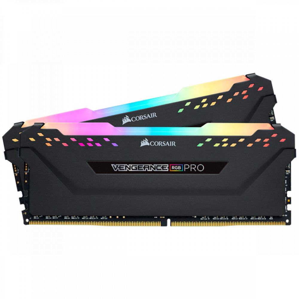 ОЗУ Corsair Vengeance RGB PRO CMW32GX4M2E3200C16 DIMM, DDR4, 32 Гб (2 х 16 Гб), 3200 МГц - миниатюра 6