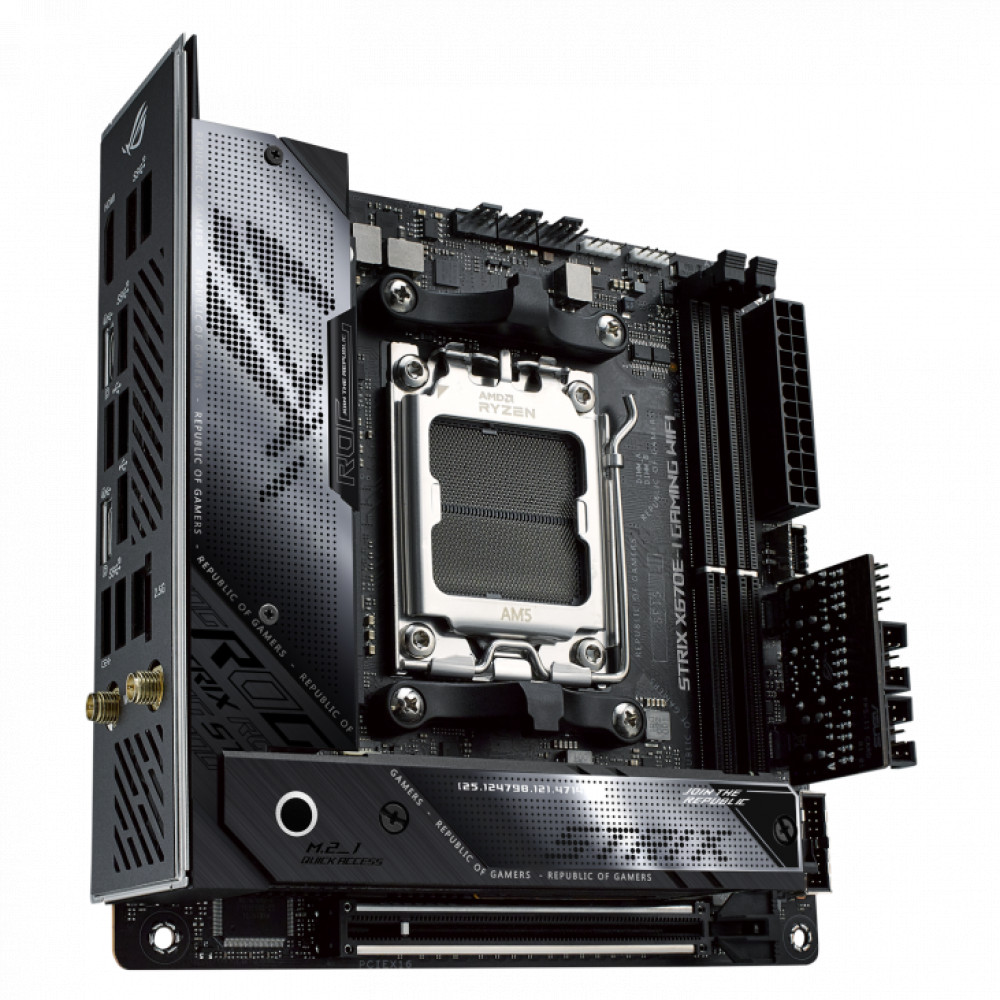 Материнская плата Asus ROG STRIX X670E-I GAMING WIFI Mini-ATX, AMD AM5 - миниатюра 7