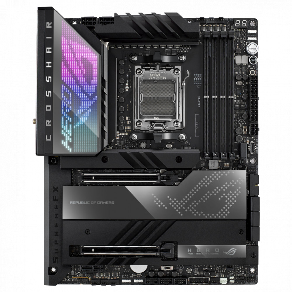 Материнская плата Asus ROG CROSSHAIR X670E HERO ATX, AMD AM5 - миниатюра 8