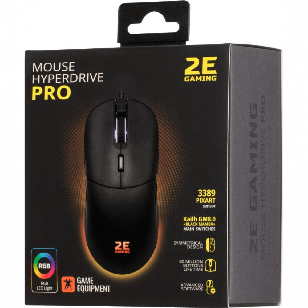 Мышь 2E GAMING HyperDrive Pro 2E-MGHDPR-BK Игровые, Проводная - миниатюра 10