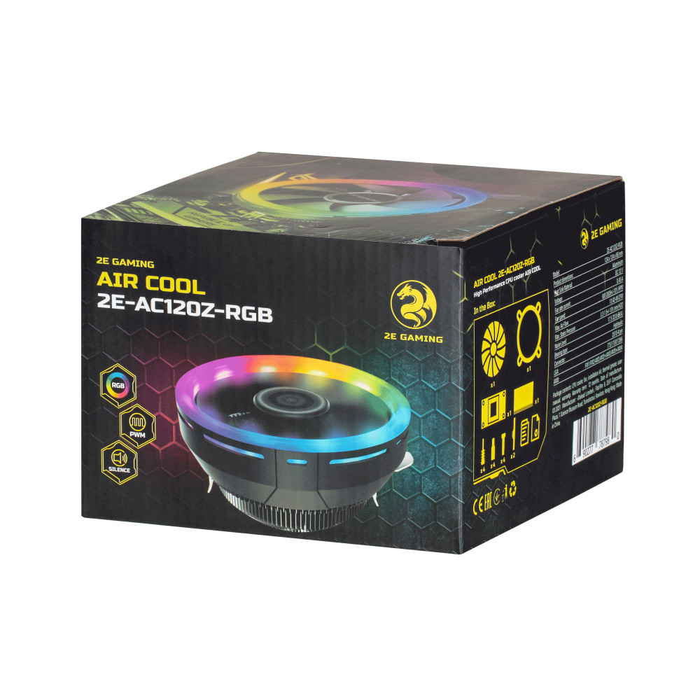 Система охлаждения 2E GAMING AIR COOL 2E-AC120Z-RGB Для процессора - миниатюра 10