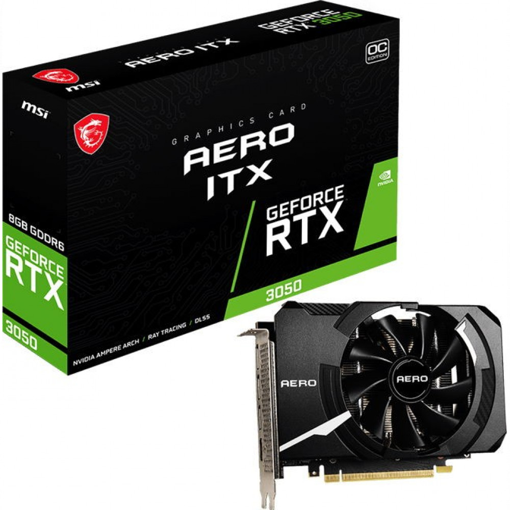 Видеокарта MSI GeForce RTX3050 RTX 3050 AERO ITX 8G OC LHR 8 ГБ - миниатюра 8