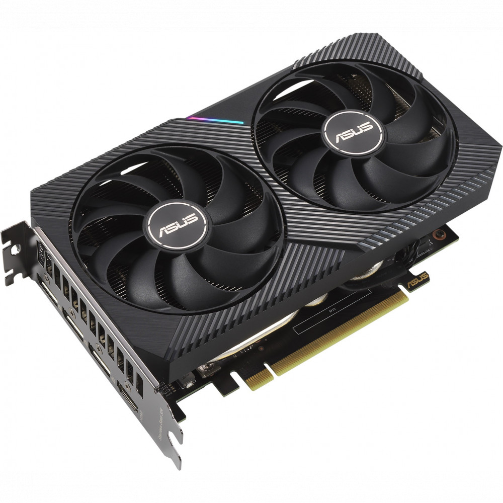 Видеокарта Asus GeForce RTX3060Ti DUAL-RTX3060TI-O8G-MINI-V2 LHR 8 ГБ - миниатюра 6