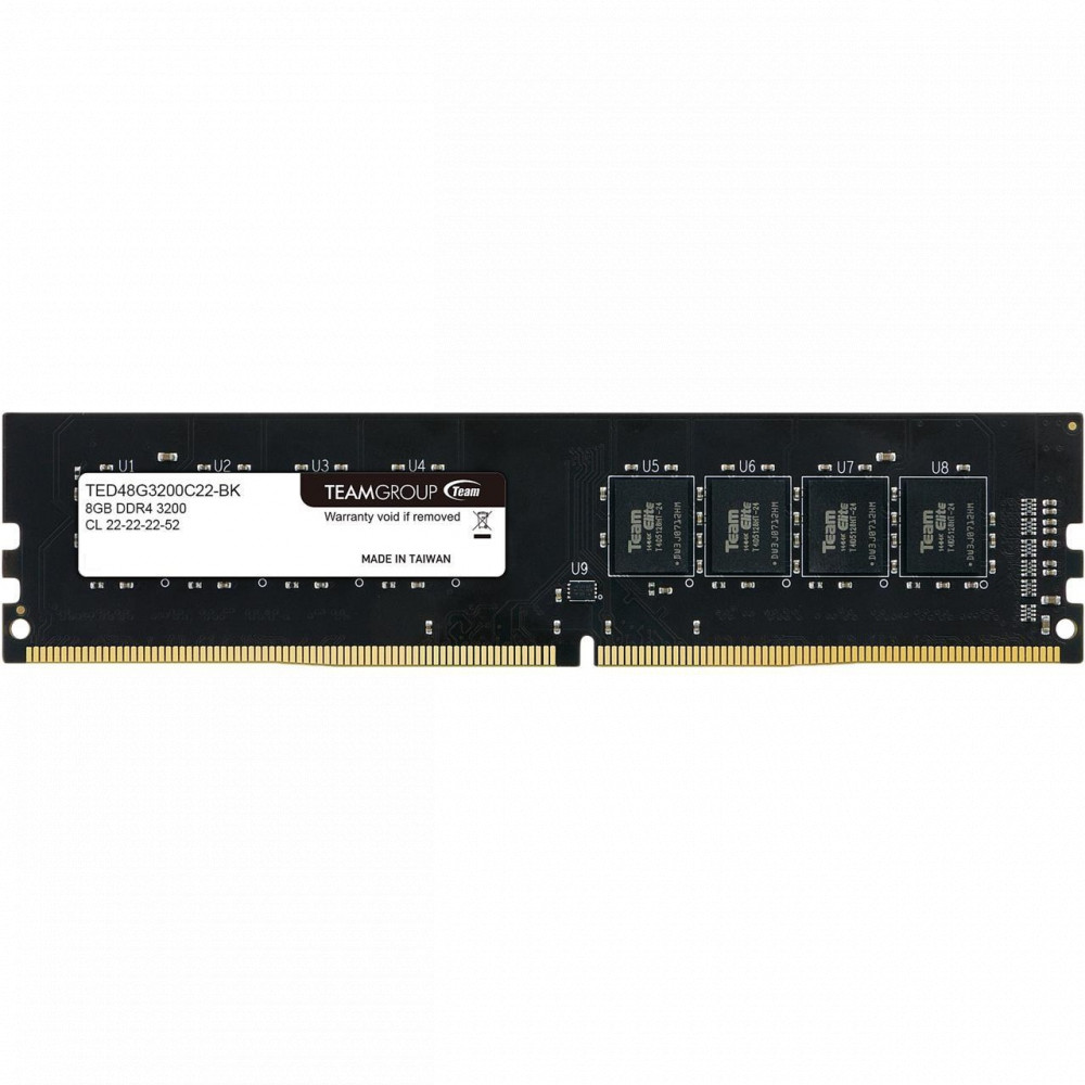 ОЗУ Team Group 8GB TED48G3200C2201/BK/6 DIMM, DDR4, 8 Гб, 3200 МГц - миниатюра 2