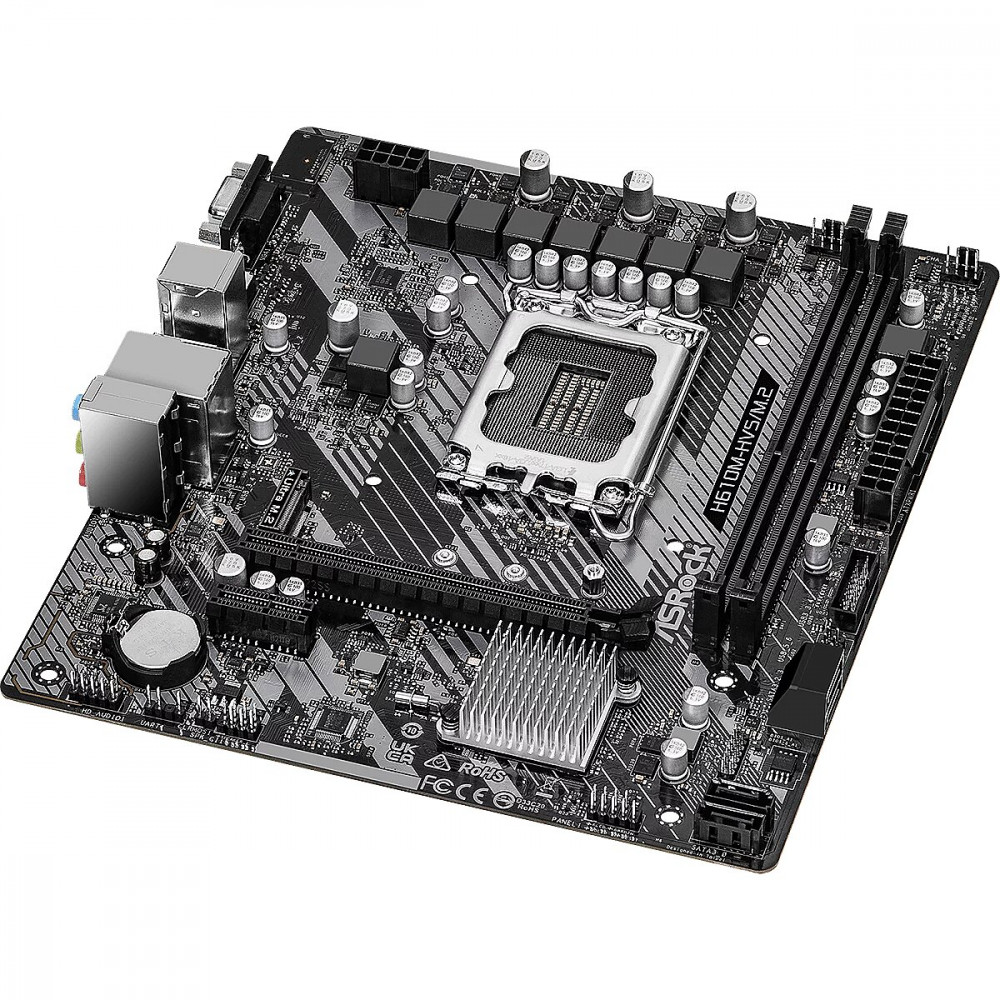 Материнская плата ASRock H610M-HVS/M.2 R2.0 Micro-ATX, LGA 1700 - миниатюра 8