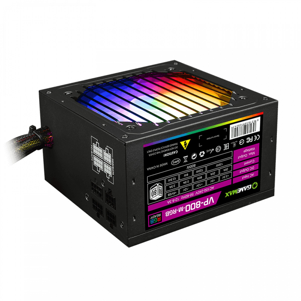 Блок питания GameMax VP-800-RGB v2 800 Вт - миниатюра 8