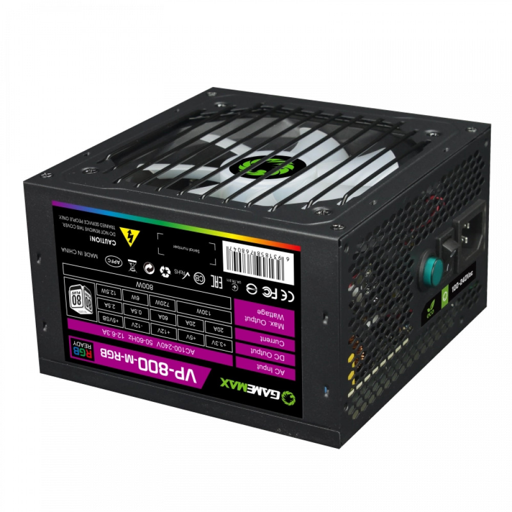 Блок питания GameMax VP-800-RGB v2 800 Вт - миниатюра 10