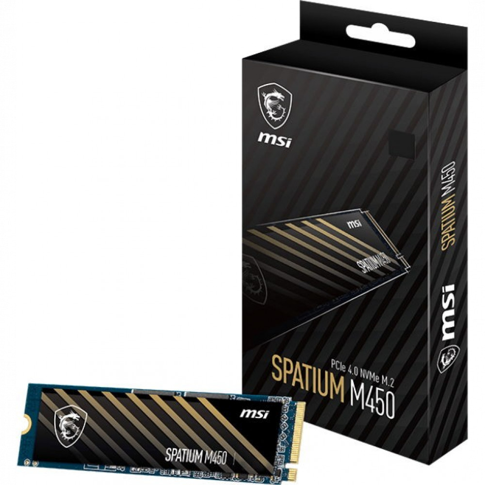 Жесткий диск MSI Spatium M450 SPATIUMM450PCIE4.0NVMEM.2.500G SSD (твердотельные), 500 ГБ, M.2, PCIe - миниатюра 4
