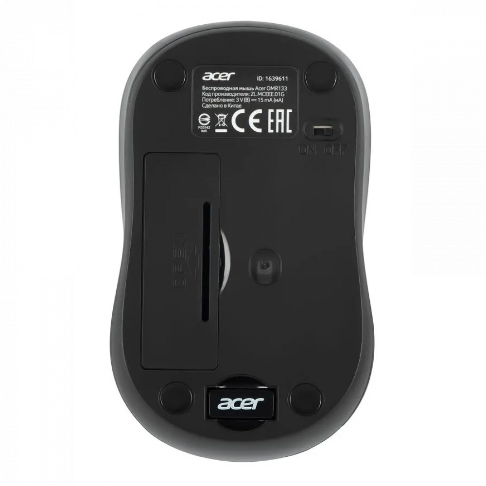 Мышь Acer OMR133 ZL.MCEEE.01G Бюджетные, Беспроводная - миниатюра 6