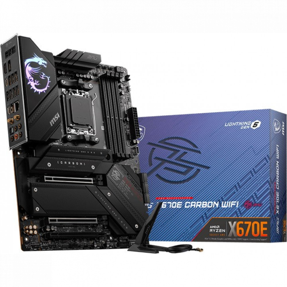 Материнская плата MSI MPG X670E CARBON WIFI ATX, AMD AM5 - миниатюра 10