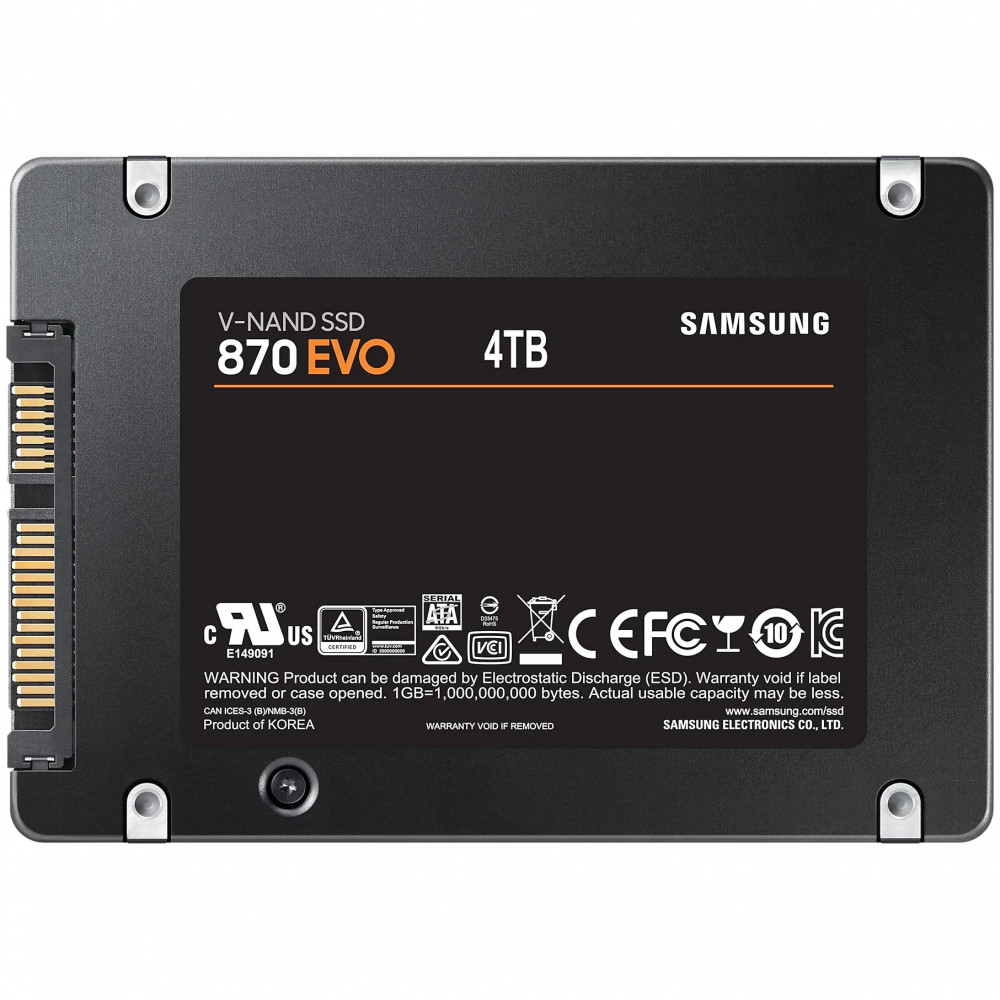 Жесткий диск Samsung 870 EVO MZ-77E4T0B/EU SSD (твердотельные), 4 ТБ, 2.5 дюйма, SATA - миниатюра 6
