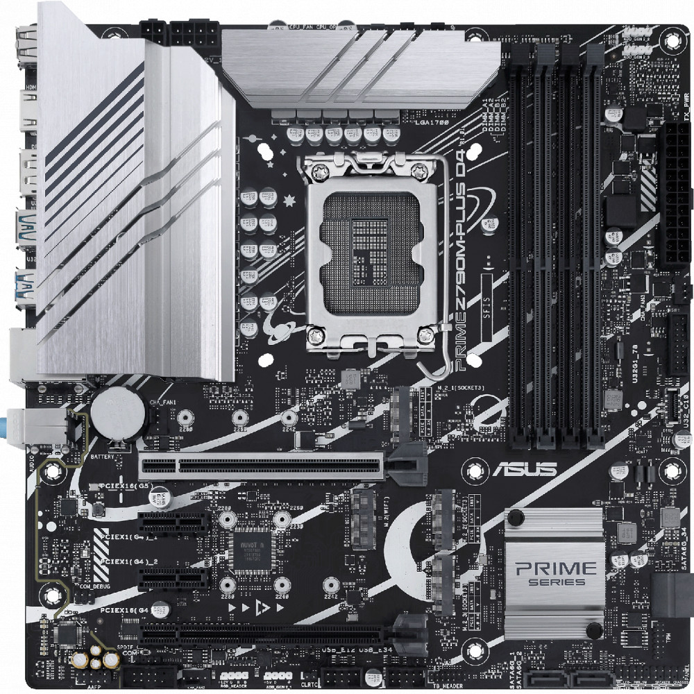 Материнская плата Asus PRIME Z790M-PLUS DDR4 90MB1D20-M0EAY0 Micro-ATX, LGA 1700 - миниатюра 9