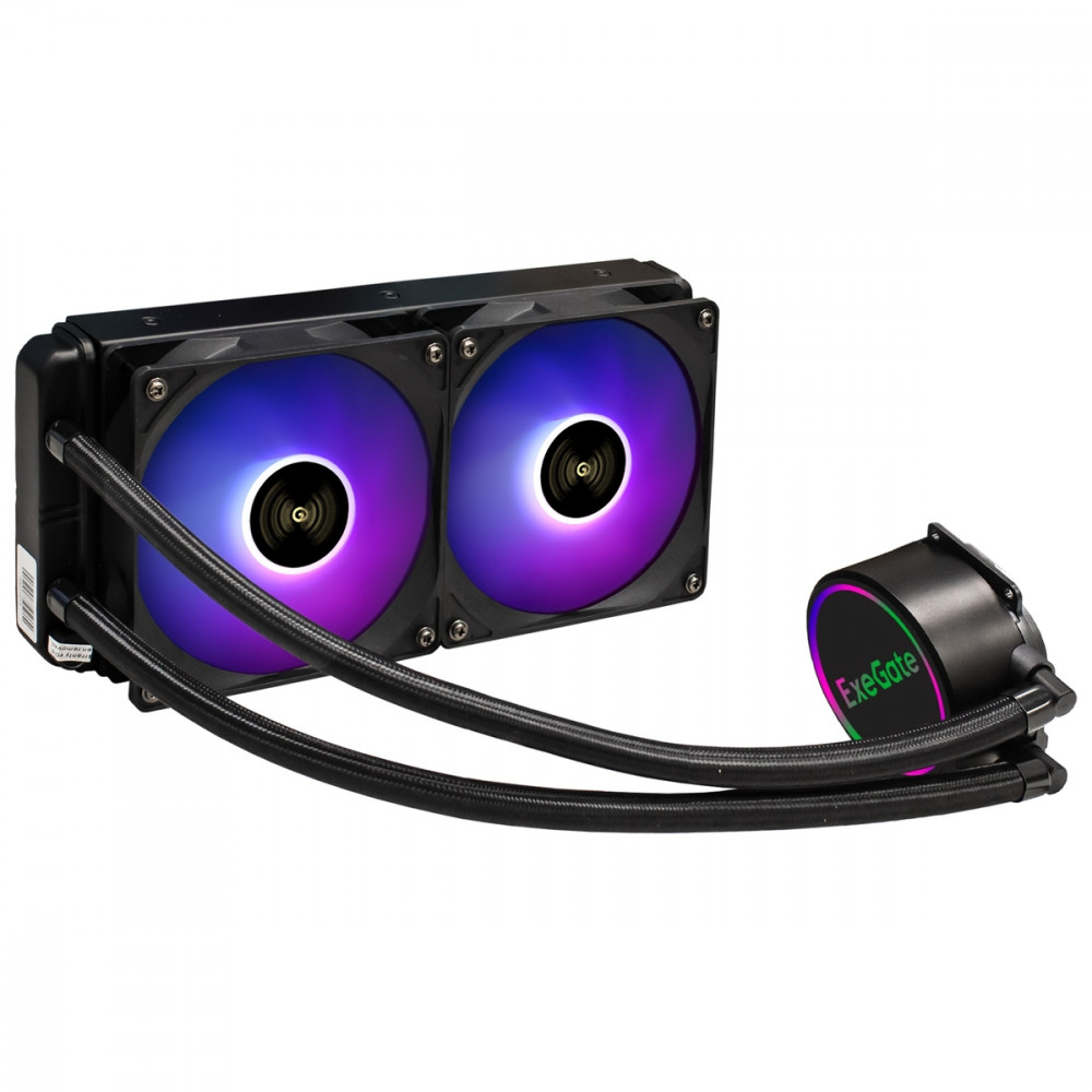 Система охлаждения ExeGate BlackWater-240V2.PWM.RGB EX293457RUS Для процессора - миниатюра 6