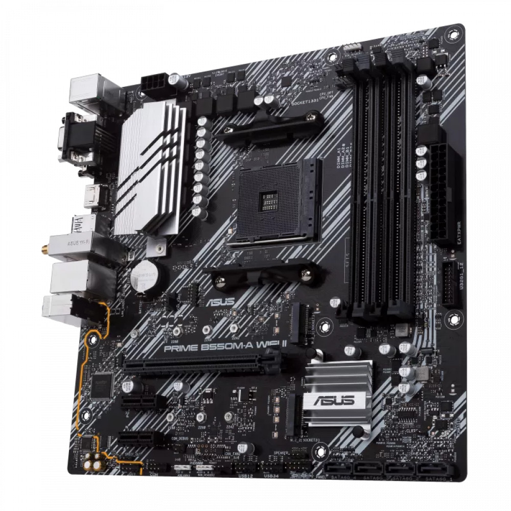 Материнская плата Asus PRIME B550M-A WIFI II 90MB19X0-M0EAY0 Micro-ATX, AMD AM4 - миниатюра 5