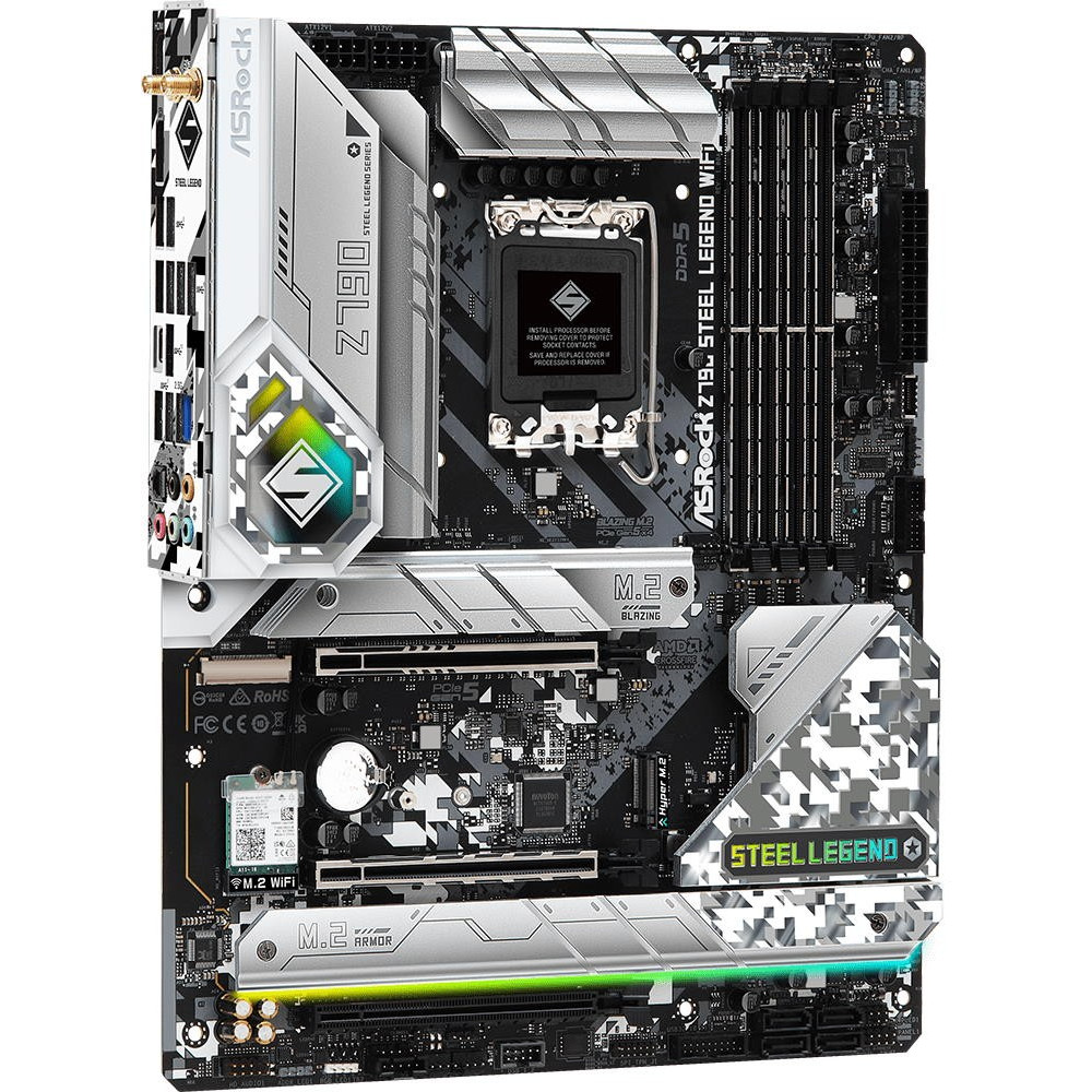 Материнская плата ASRock Z790 Steel Legend WiFi ATX, LGA 1700 - миниатюра 5