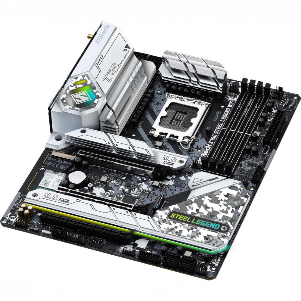 Материнская плата ASRock Z790 Steel Legend WiFi ATX, LGA 1700 - миниатюра 7