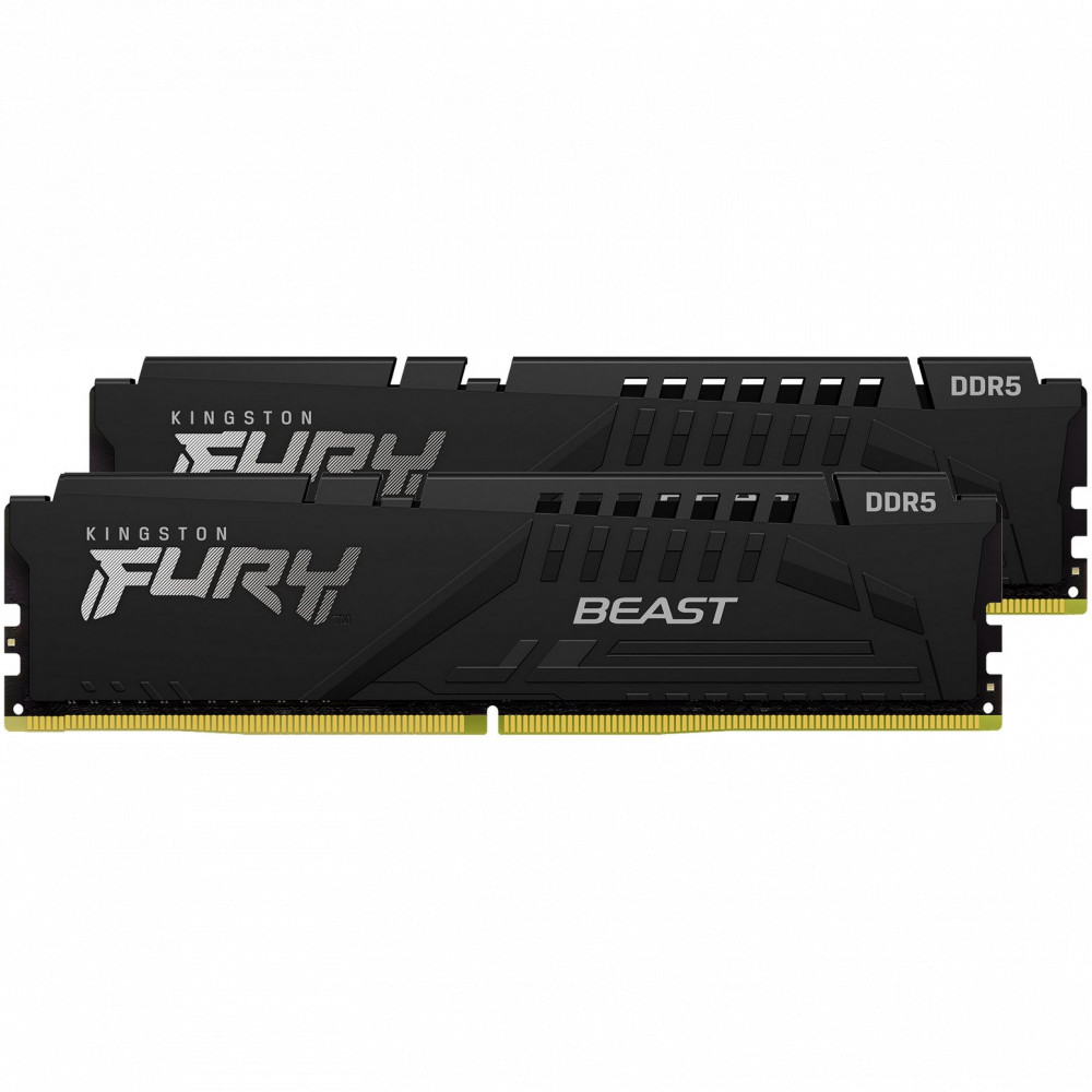 ОЗУ Kingston Fury Beast Black KF556C36BBEK2-32 DIMM, DDR5, 32 Гб (2 х 16 Гб), 5600 МГц - миниатюра 4