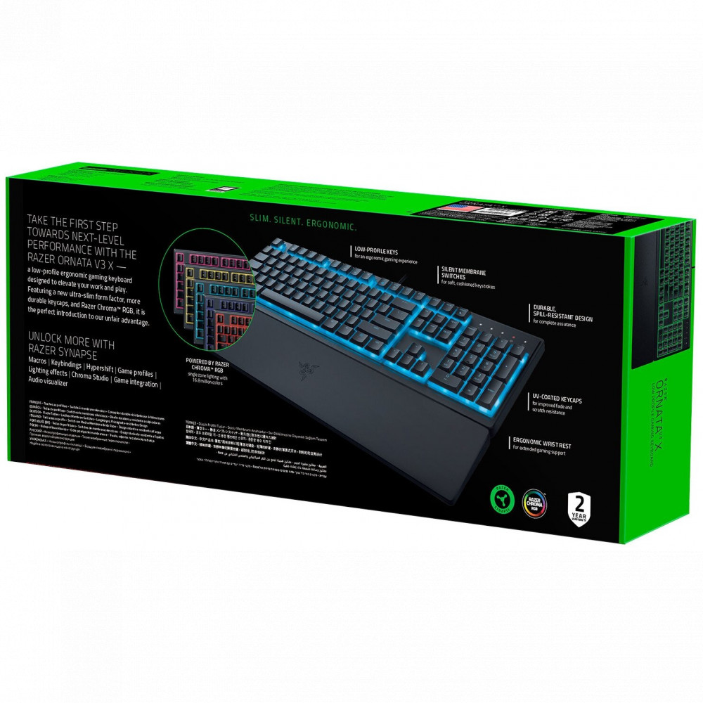 Клавиатура Razer Ornata V3 X - Russian Layout RZ03-04470800-R3R1 Проводная, USB - миниатюра 8