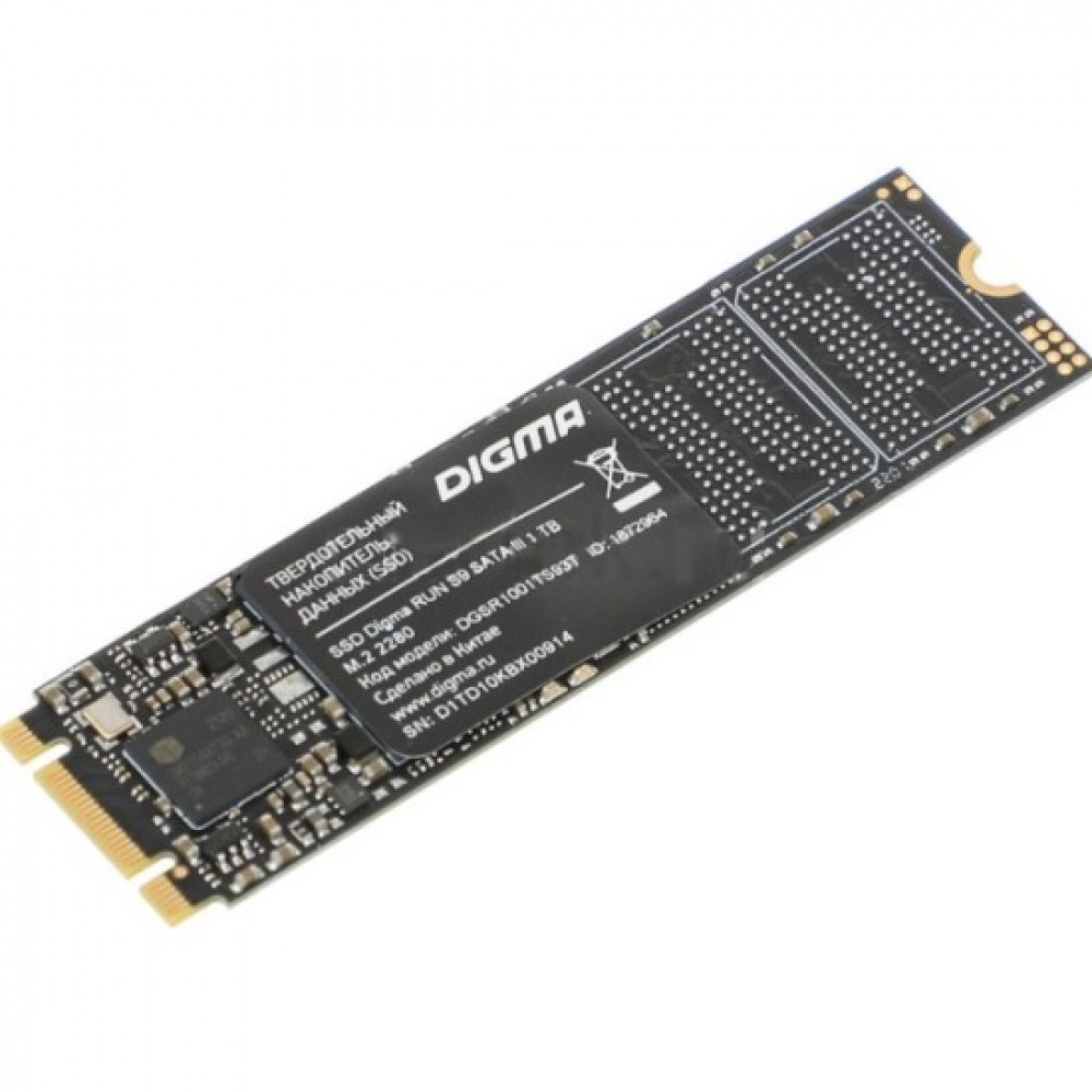 Жесткий диск Digma DGSR1001TS93T SSD (твердотельные), 1 ТБ, M.2, SATA - миниатюра 2