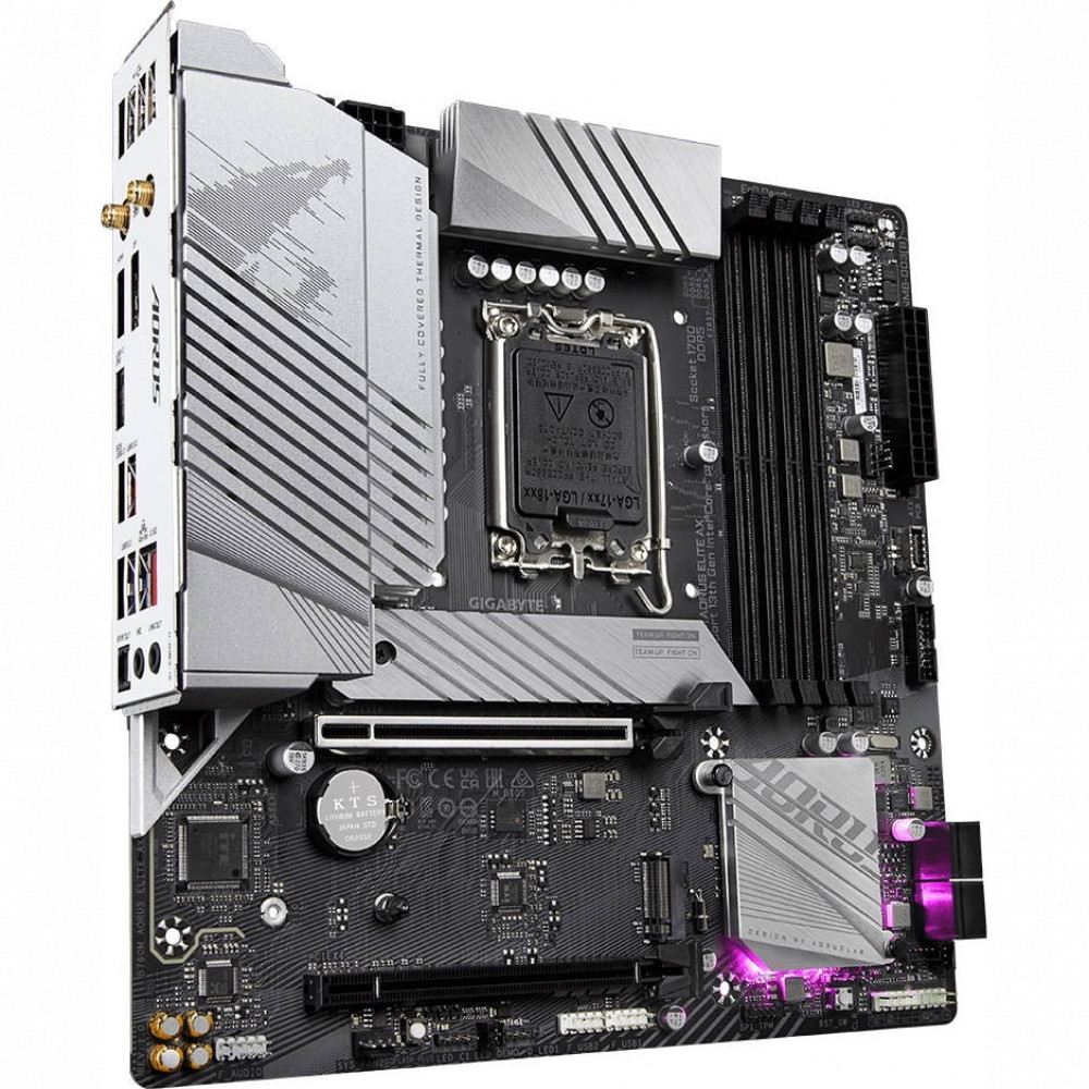 Материнская плата Gigabyte B760M AORUS ELITE AX Micro-ATX, LGA 1700 - миниатюра 7