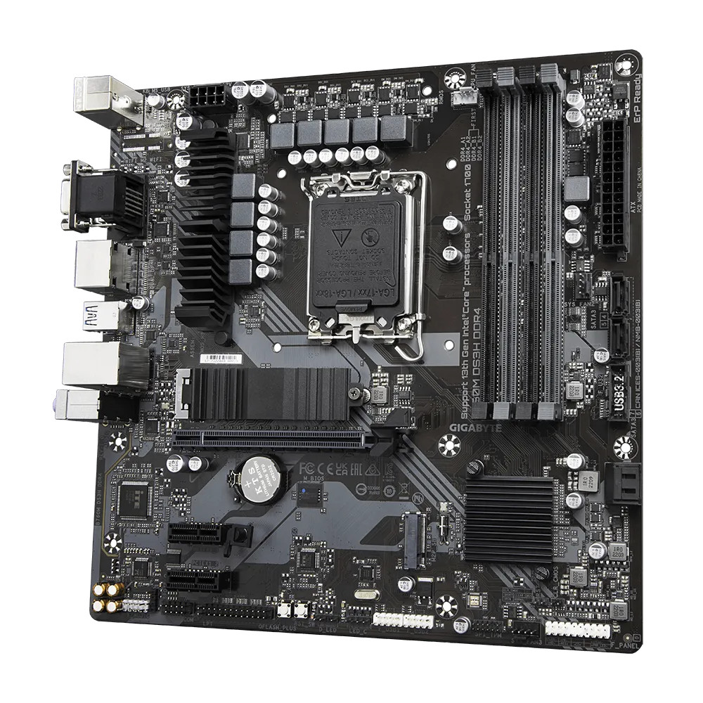 Материнская плата Gigabyte B760M DS3H DDR4 Micro-ATX, LGA 1700 - миниатюра 7