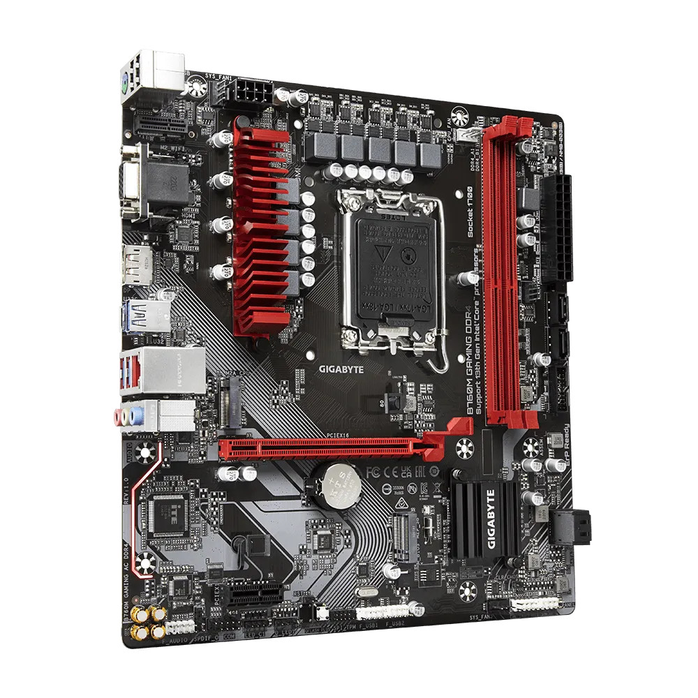 Материнская плата Gigabyte B760M GAMING DDR4 Micro-ATX, LGA 1700 - миниатюра 6
