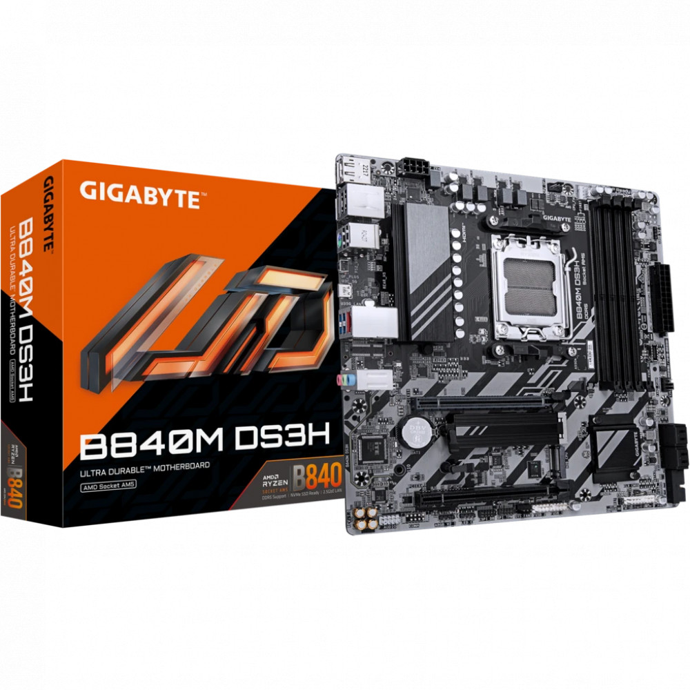 Материнская плата Gigabyte B840M DS3H Micro-ATX, AMD AM5 - миниатюра 8