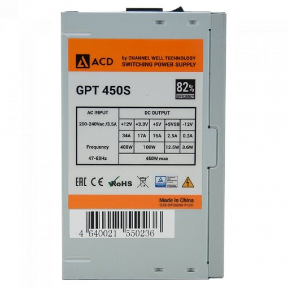 Блок питания ACD GPT-450S 450 Вт - миниатюра 5