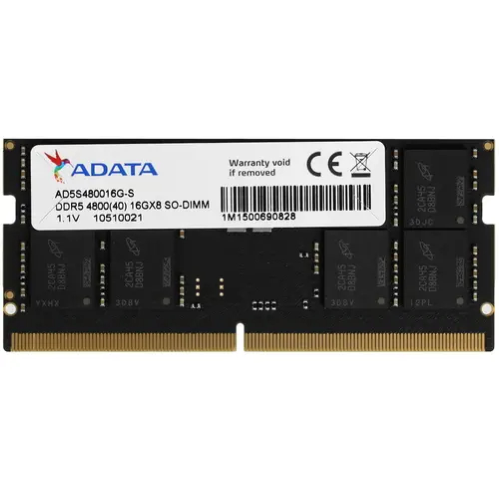 ОЗУ ADATA 16 Гб AD5S480016G-S SO-DIMM, DDR5, 16 Гб, 4800 МГц - миниатюра 3