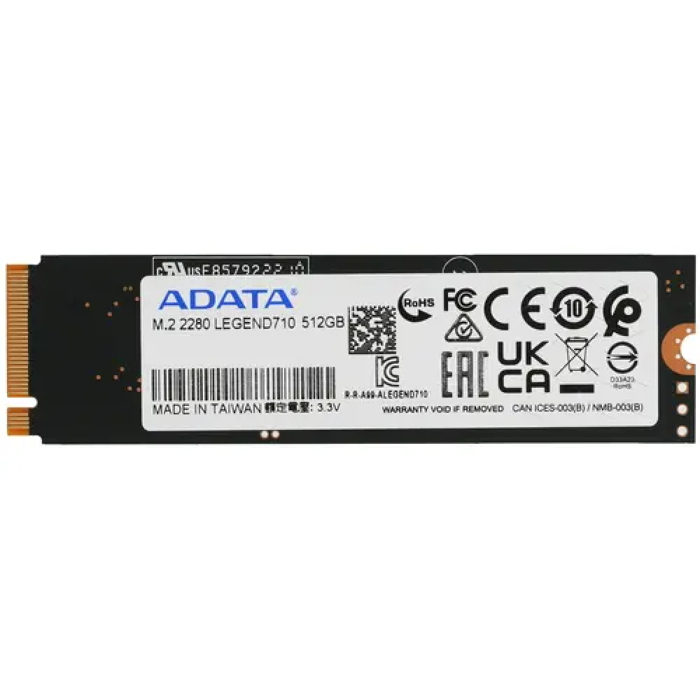 Жесткий диск ADATA LEGEND 710 [ALEG-710-512GCS] SSD (твердотельные), 512 ГБ, M.2, PCIe - миниатюра 5