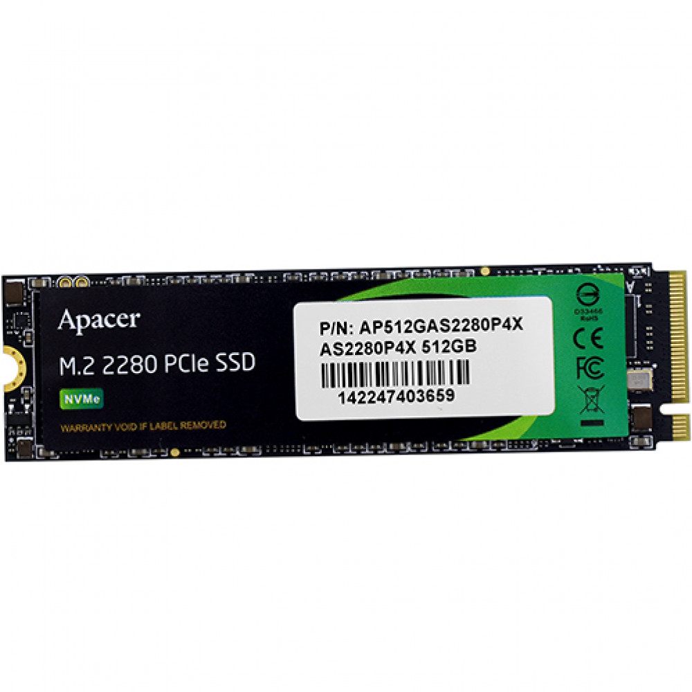 Жесткий диск Apacer AST280 AP512GAS2280P4X-1 SSD (твердотельные), 512 ГБ, M.2, PCIe - миниатюра 2