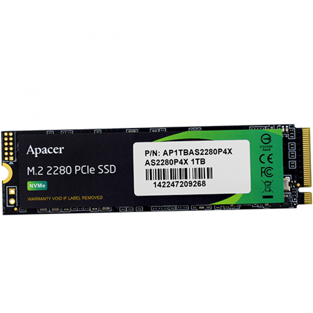 Жесткий диск Apacer AST280 AP1TBAS2280P4X-1 SSD (твердотельные), 1 ТБ, M.2, PCIe - миниатюра 2