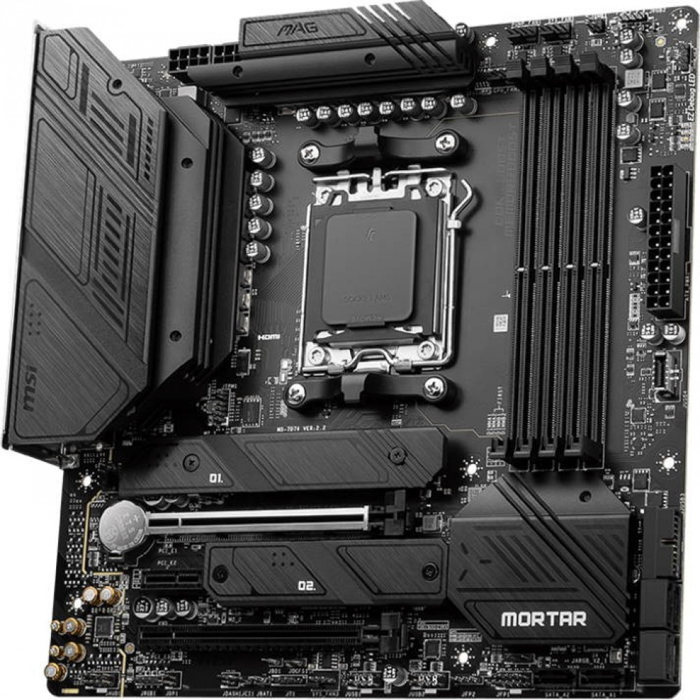 Материнская плата MSI MAG B650M MORTAR WIFI Micro-ATX, AMD AM5 - миниатюра 7