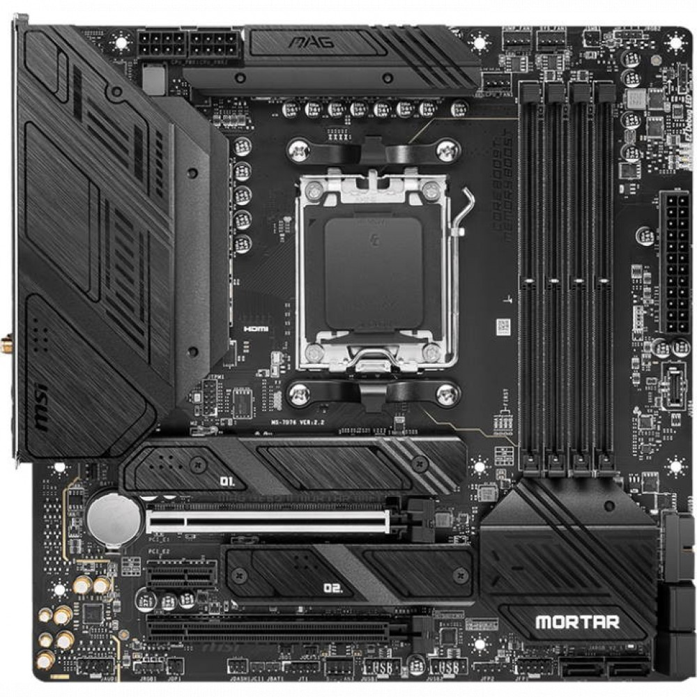 Материнская плата MSI MAG B650M MORTAR WIFI Micro-ATX, AMD AM5 - миниатюра 6