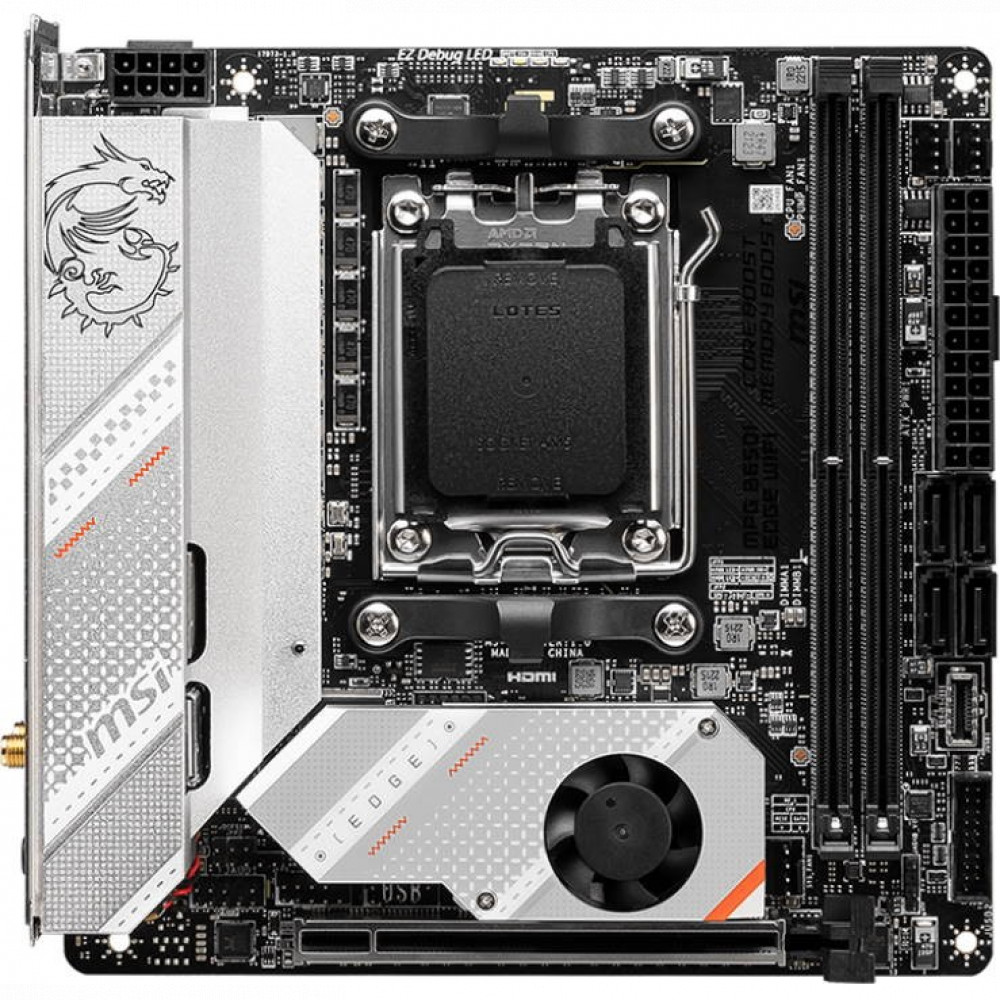 Материнская плата MSI MPG B650I EDGE WIFI Mini-ATX, AMD AM5 - миниатюра 6