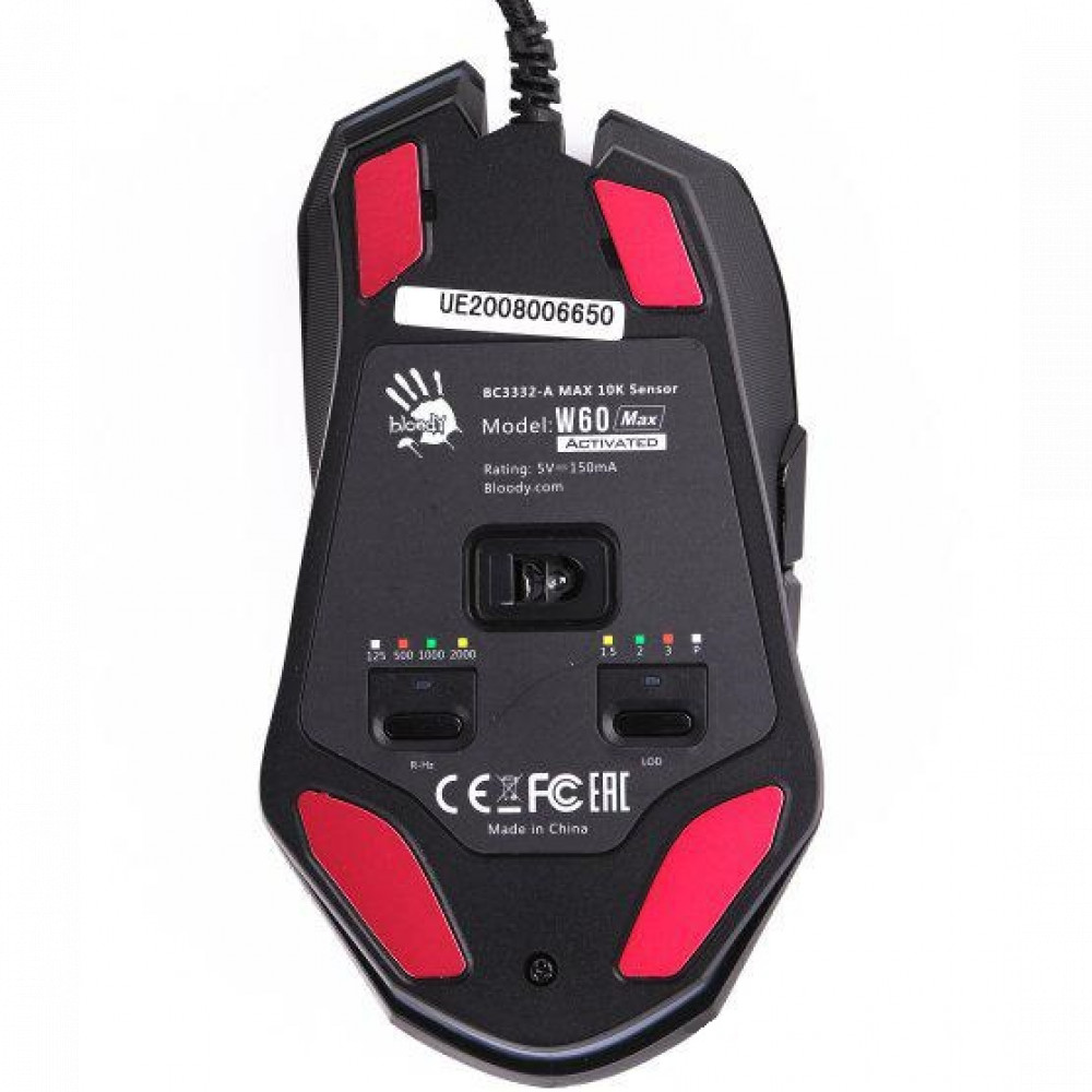 Мышь A4Tech W60 MAX/STONE BLACK ACTIVATED Игровые, Проводная - миниатюра 6
