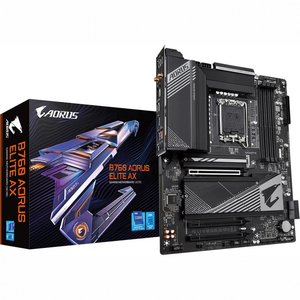Материнская плата Gigabyte B760 AORUS ELITE AX ATX, LGA 1700 - миниатюра 12