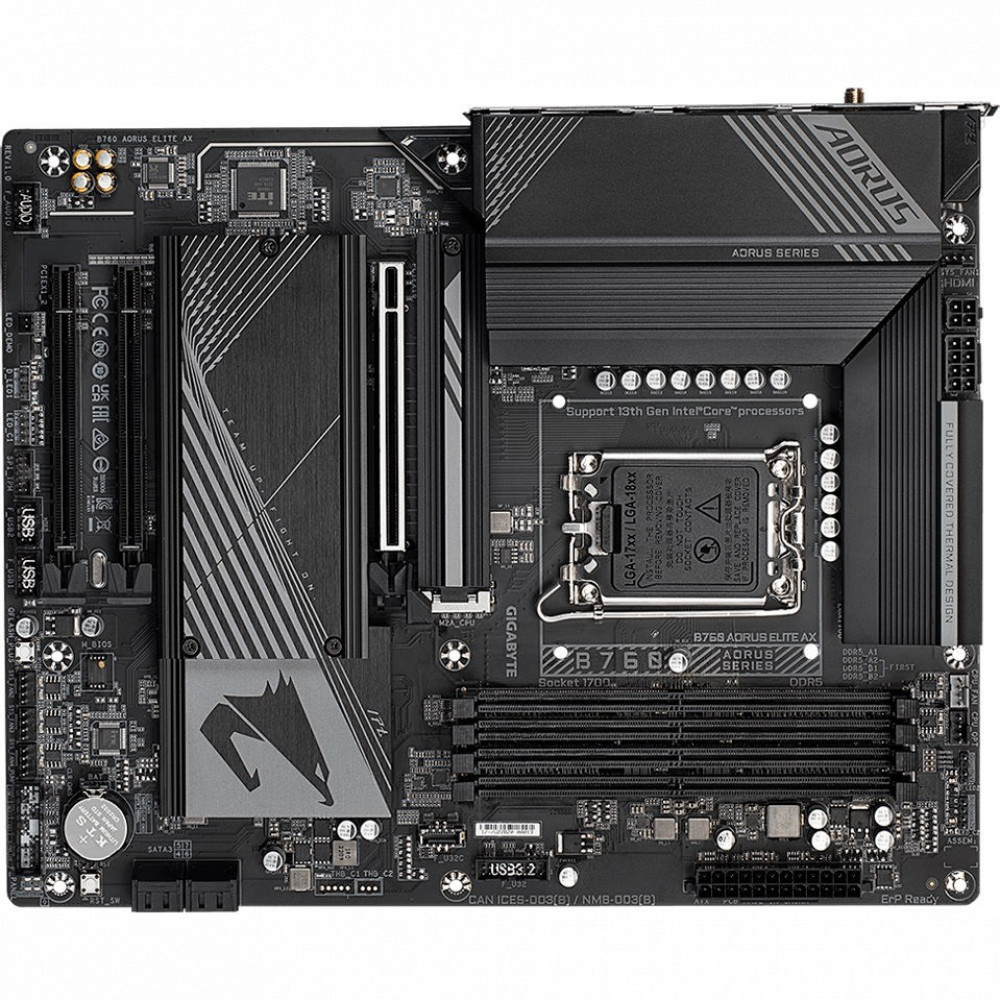 Материнская плата Gigabyte B760 AORUS ELITE AX ATX, LGA 1700 - миниатюра 10