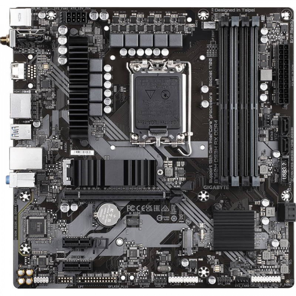 Материнская плата Gigabyte B760M DS3H AX DDR4 Micro-ATX, LGA 1700 - миниатюра 8