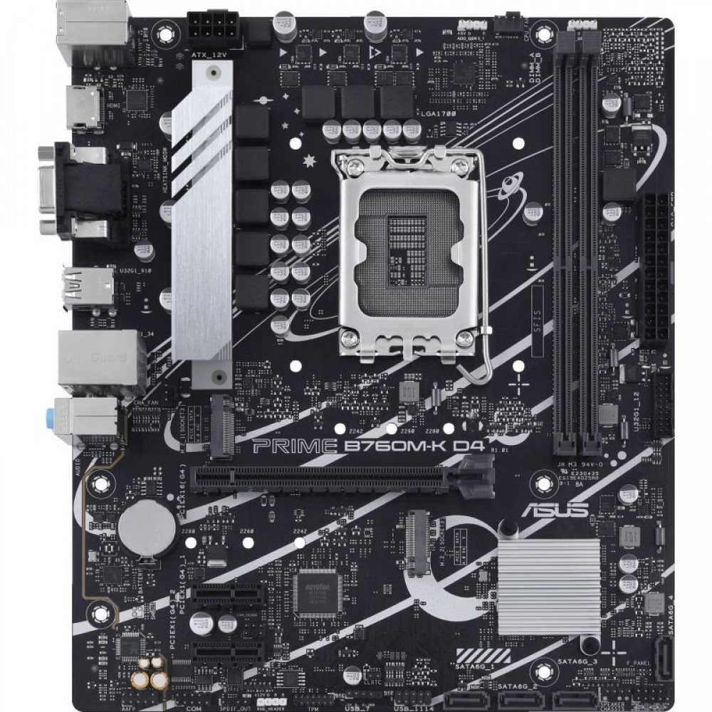 Материнская плата Asus PRIME B760M-K D4 Micro-ATX, LGA 1700 - миниатюра 6