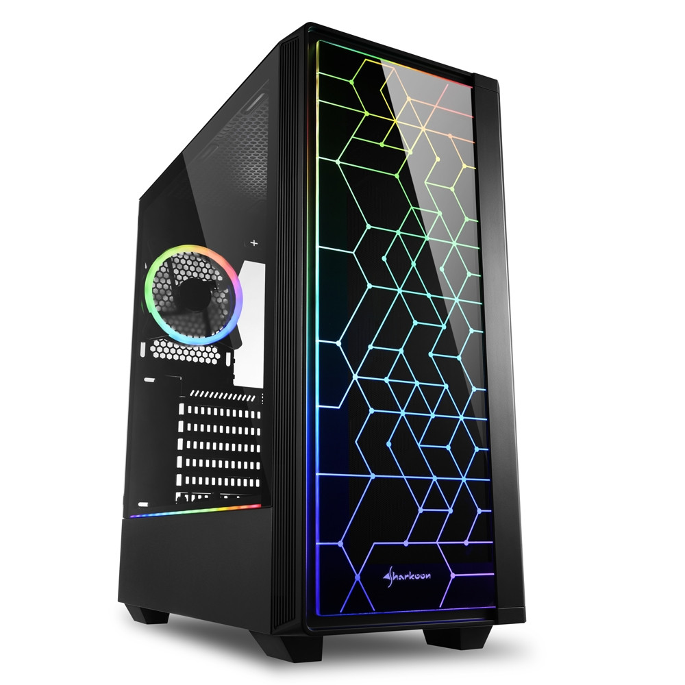 Корпус Sharkoon RGB LIT100 Mid-Tower - миниатюра 8