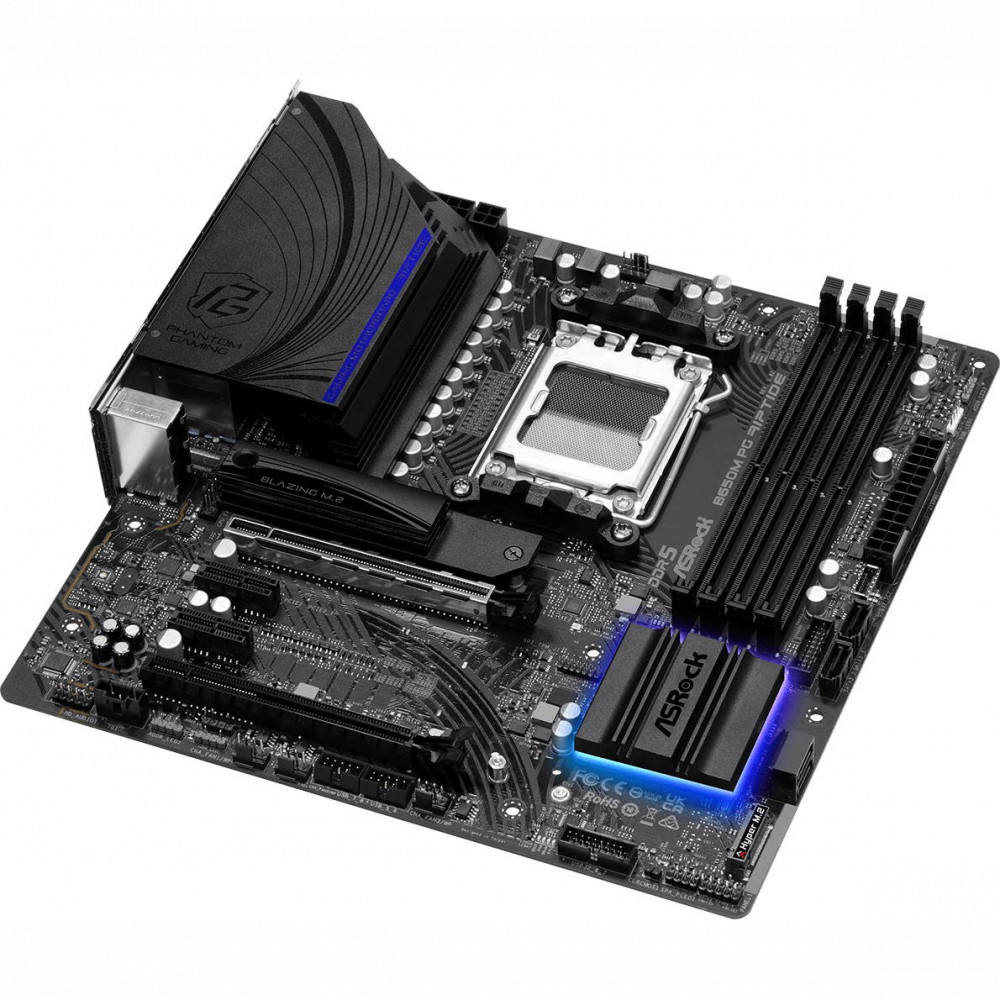 Материнская плата ASRock B650M PG Riptide 90-MXBJ90-A0UAYZ Micro-ATX, AMD AM5 - миниатюра 10