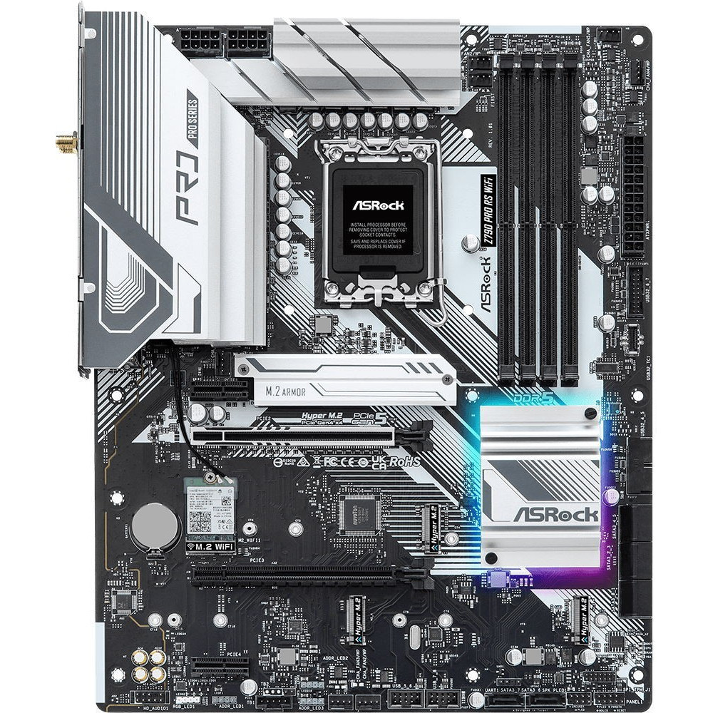 Материнская плата ASRock Z790 PRO RS WIFI ATX, LGA 1700 - миниатюра 8