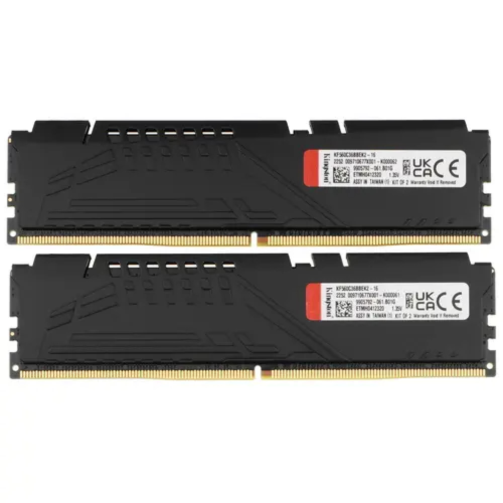 ОЗУ Kingston FURY Beast Black KF560C36BBEK2-16 DIMM, DDR5, 16 Гб (2 х 8 Гб), 6000 МГц - миниатюра 5