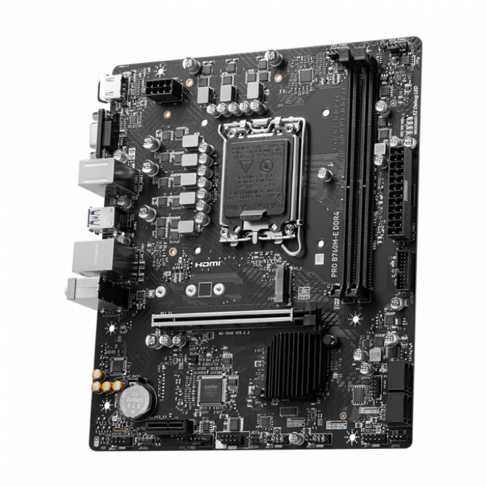 Материнская плата MSI PRO B760M-E DDR4 Micro-ATX, LGA 1700 - миниатюра 6