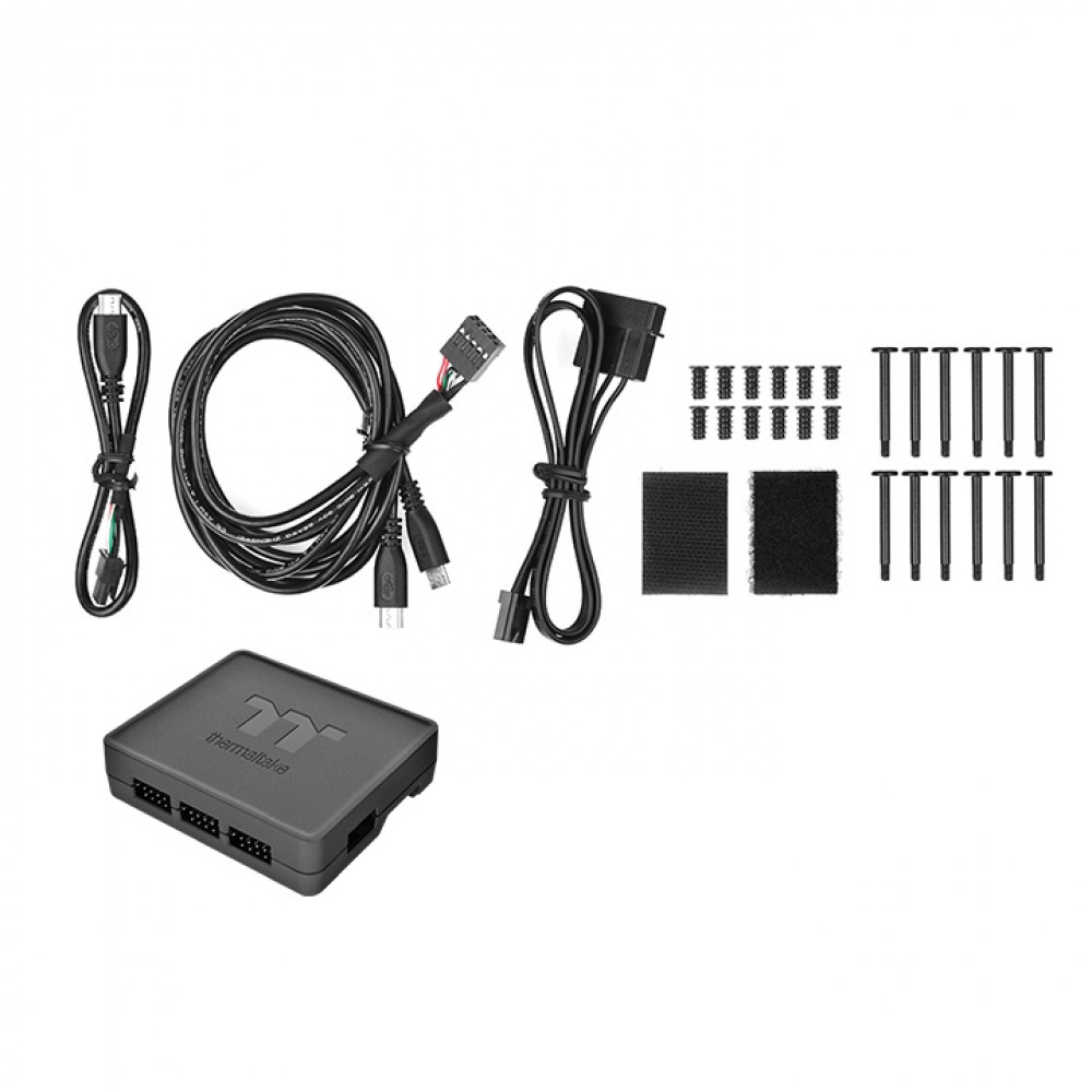 Система охлаждения Thermaltake Riing Quad 12 RGB 3-Fan Pack CL-F100-PL12SW-A Для системного блока - миниатюра 6