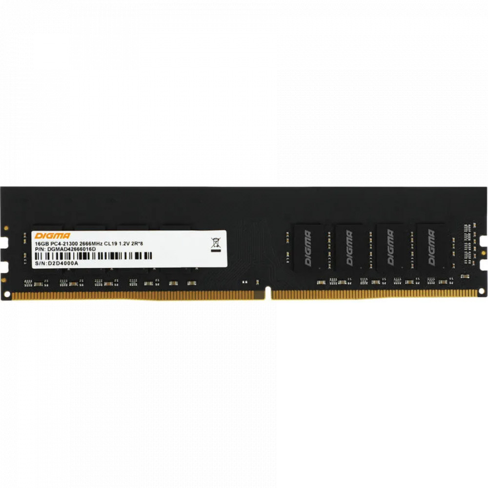 ОЗУ Digma DGMAD42666016D DIMM, DDR4, 16 Гб, 2666 МГц - миниатюра 3