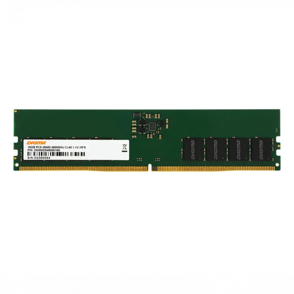 ОЗУ Digma DGMAD54800016S DIMM, DDR5, 16 Гб, 4800 МГц - миниатюра 3